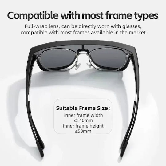 Rockbros Γυαλιά Ποδηλασίας με Μαύρο Σκελετό και Polarized Φακούς