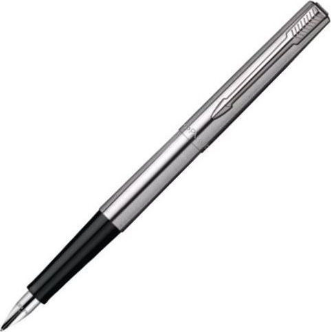 Jotter Core Pen Set Ballpoint Medium with Fountain Pen Medium made of Steel Silver in a case (in a paper cassette)