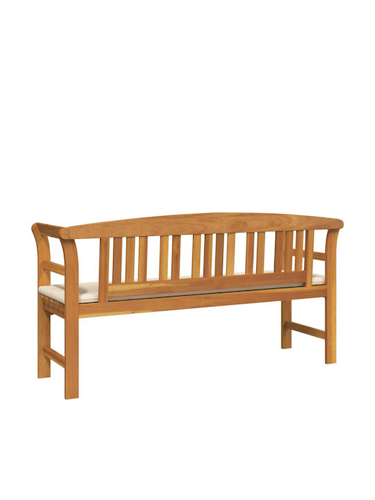 Bench Outdoor Wooden with Pillows 157x46x82.5cm