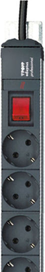 Popp Power Strip 11 Positions with Switch and Cable 2m Gray