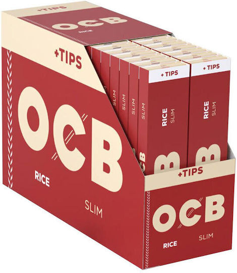 Ocb Листчета за свиване на цигари Slim King Size с Тръбички 50бр