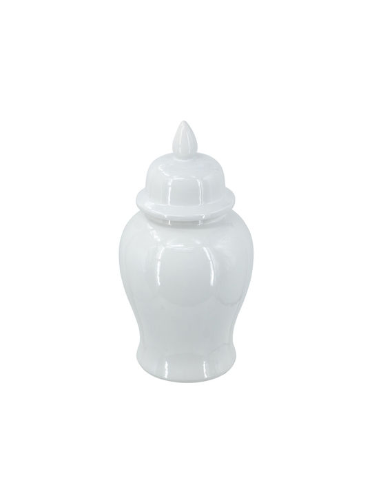 Artekko Decorative Vase Melania White 24x24x48cm