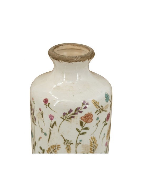 Artekko Decorative Vase Aging White 11x11x21cm
