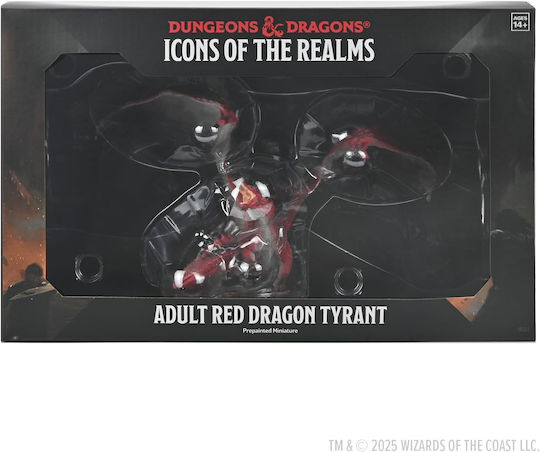 D&d Icons Realms Prepainted Miniature Adult Red Dragon Tyrant 18 Cm