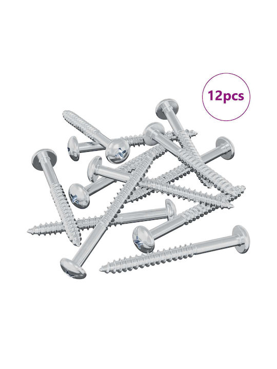 vidaXL Iron Rivet 9.8/53mm 12pcs