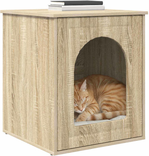 Vidaxl Cat House Sonoma 53 x 52 x 62 cm Engineered Wood
