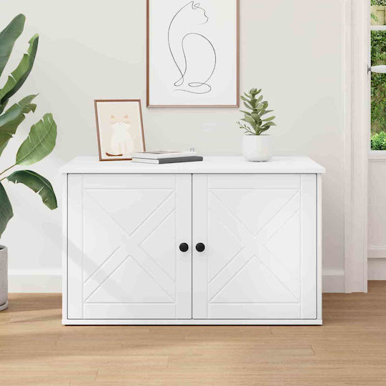 Vidaxl Cat House White 85 x 55 x 50.5 cm Processed Wood