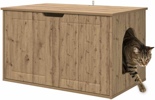 vidaxl Katzenbett aus Holz Handarbeit 85 x 55 x 53,5 cm