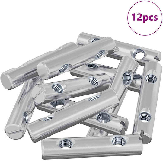 vidaXL Anti-Loose Nut 60mm 12pcs