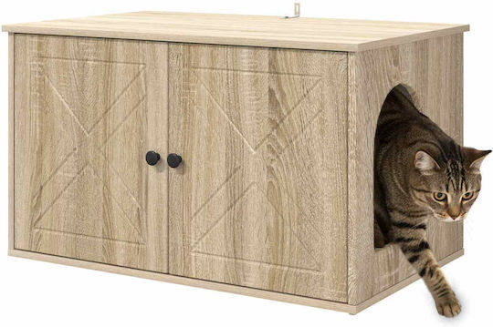 Vidaxl Σπίτι Γάτας Σονόμα 85 X 55 X 50,5 Εκ Επεξεργασμένο Ξύλο