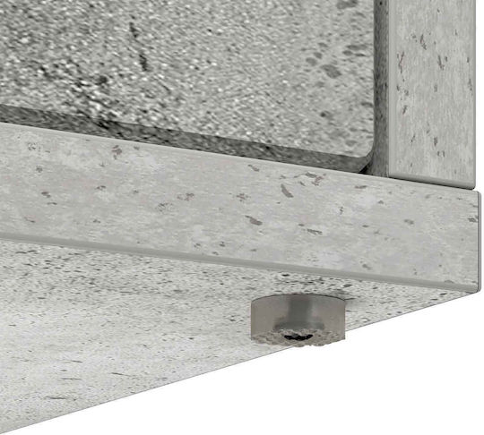 Vidaxl Casă Pentru Pisici Beton 42,5 X 40 X 53,5 Cm Lemn Prelucrat