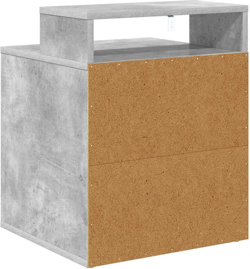 Vidaxl Casă Pentru Pisici Beton 42,5 X 40 X 53,5 Cm Lemn Prelucrat