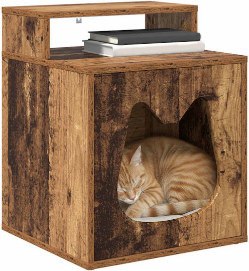 vidaXL Katzenbett Altes Holz 42,5 X 40 X 52,5 cm Bearbeitetes Holz