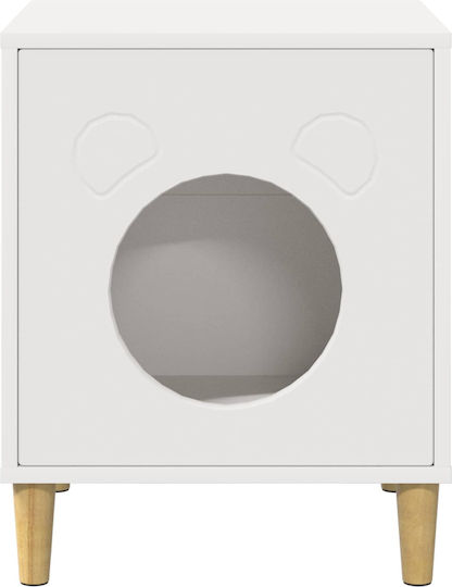 Vidaxl Cat House White 42.5 x 40 x 53 cm Engineered Wood