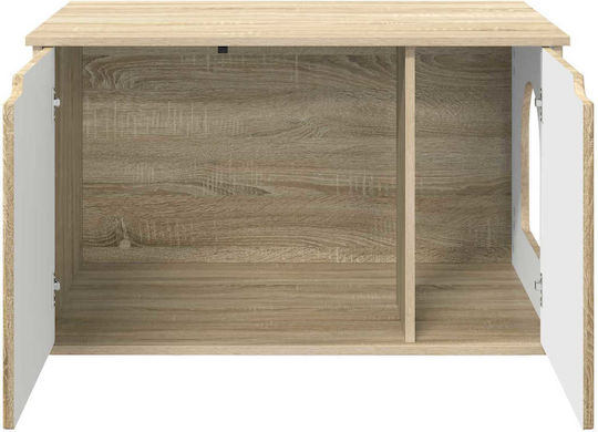 Vidaxl Cat House Sonoma 85 x 55 x 53.5 cm Engineered Wood