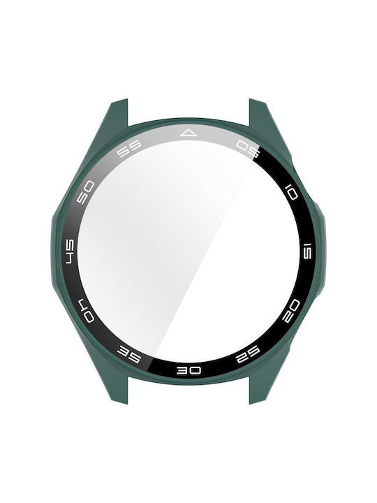 Пластмасов Калъф със Стъкло в Зелен цвят за Huawei Watch GT 6 46мм