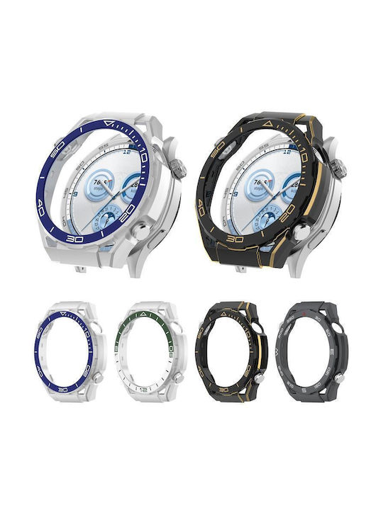 Пластмасов Калъф със Стъкло в Сребрист цвят за Huawei Watch GT 6 46мм