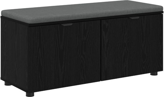 Eingangsmöbel mit Bank Μαύρη Οξυά 100x38x46cm