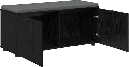 Eingangsmöbel mit Bank Μαύρη Οξυά 100x38x46cm
