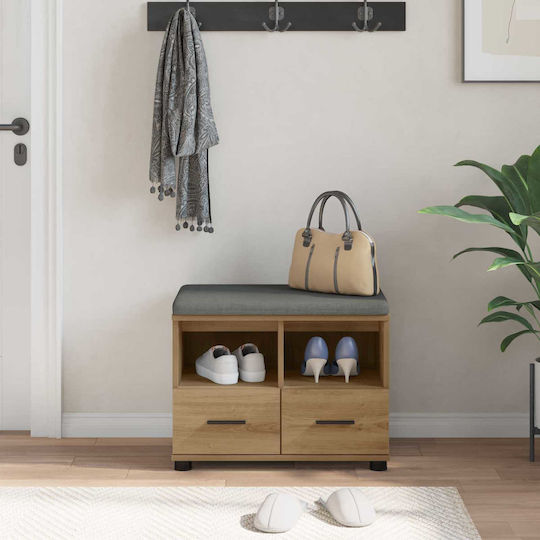 Eingangsmöbel mit Bank Artisan Oak 60x38x46cm