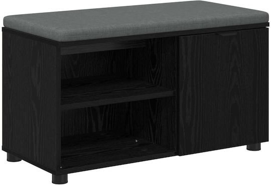 Mobilier de Intrare cu Bancă Black Beech 80x38x46cm