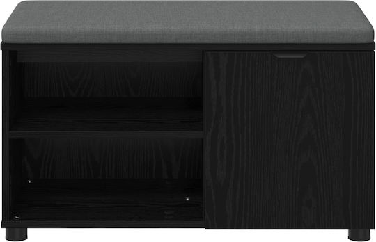 Mobilier de Intrare cu Bancă Black Beech 80x38x46cm