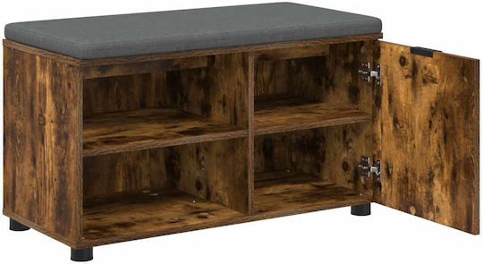Entry Furniture with Bench Smoked Oak 80x38x46cm