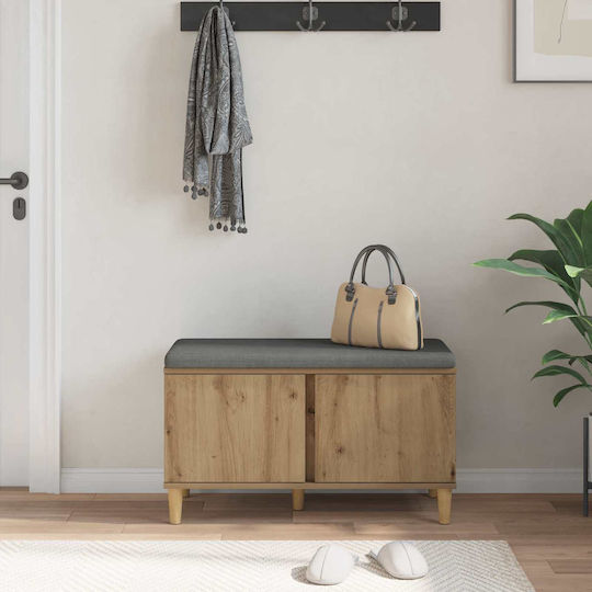 Entry Furniture with Bench Artisan Oak 60x38x46cm