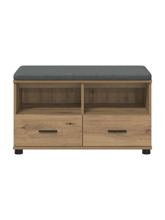 Έπιπλο Εισόδου με Παγκάκι Artisan Oak 80x38x46εκ.