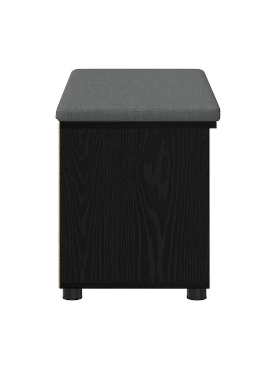 Entry Furniture with Bench Black Beech 80x38x46cm