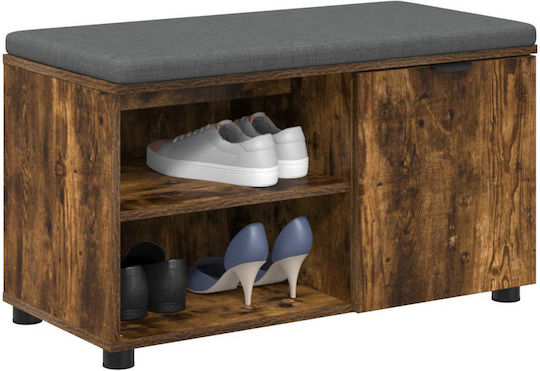 Entry Furniture with Bench Smoked Oak 80x38x46cm