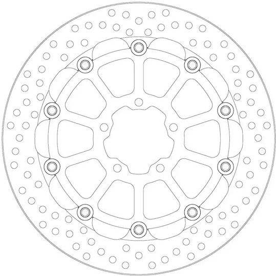 Moto Master Disc de frână Partea din față