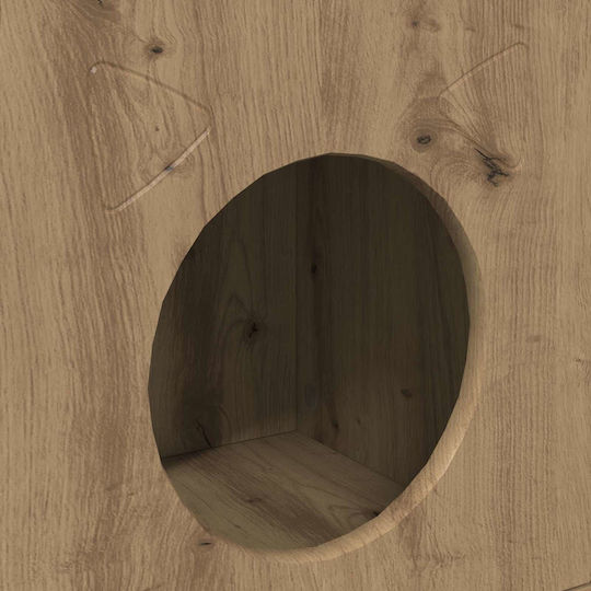 Vidaxl Katzenbett aus Handarbeit Walnuss 72 × 42,5 × 70 cm