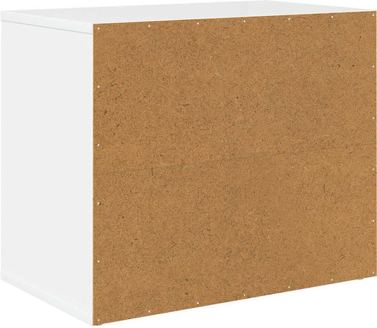 Vidaxl Cat House Glossy White 51 x 30 x 42 cm Engineered Wood
