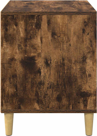 Vidaxl Къща За Котки Пушен Дъб 42,5 X 40 X 52,5 См