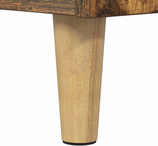 Vidaxl Casă Pentru Pisici Stejar Afumat 51 X 30 X 52 Cm Lemn Prelucrat