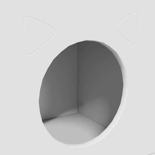 Vidaxl Cat House White 72 x 42.5 x 70 cm Engineered Wood