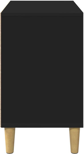 Vidaxl Cat House Black 51 x 30 x 52 cm Engineered Wood