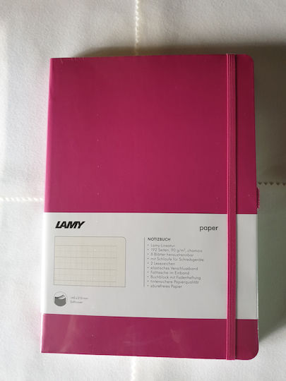 Lamy Softcover Σημειωματάριο A5 Bullet 96 Φύλλων με Τελείες με Σκληρό Εξώφυλλο, Στυλοθήκη και Λάστιχο Ροζ