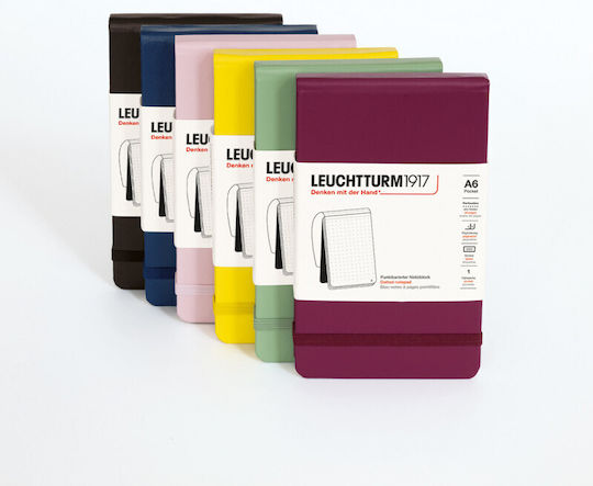 Leuchtturm1917 Μπλοκ Σημειώσεων A6 Ριγέ με Σκληρό Εξώφυλλο Μαύρο