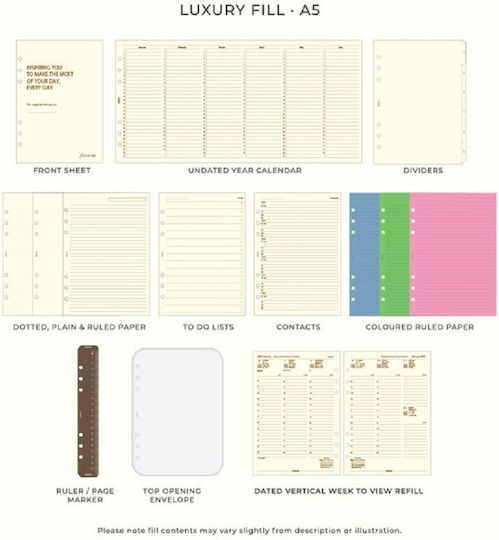 Filofax Täglich Veranstalter Burgundisch 14.8x21cm