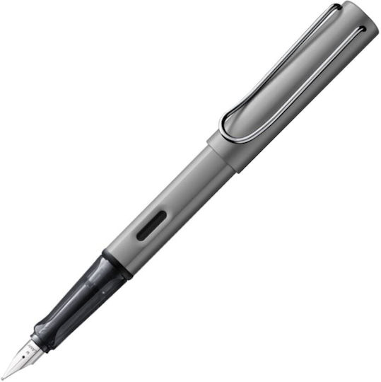 Lamy Al Star 026 Πένα Γραφής Medium Γκρι από Αλουμίνιο με Μπλε Μελάνι
