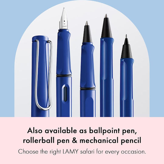Lamy Safari Stilou Albastru Lucios 014 4014519273714 Penițe Stub 1.5