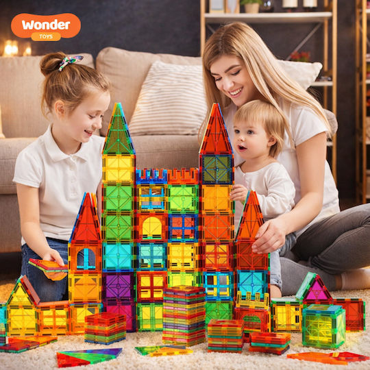 Wonder Toys Μαγνητικό Παιχνίδι Κατασκευών Classic Magnetic Blocks
