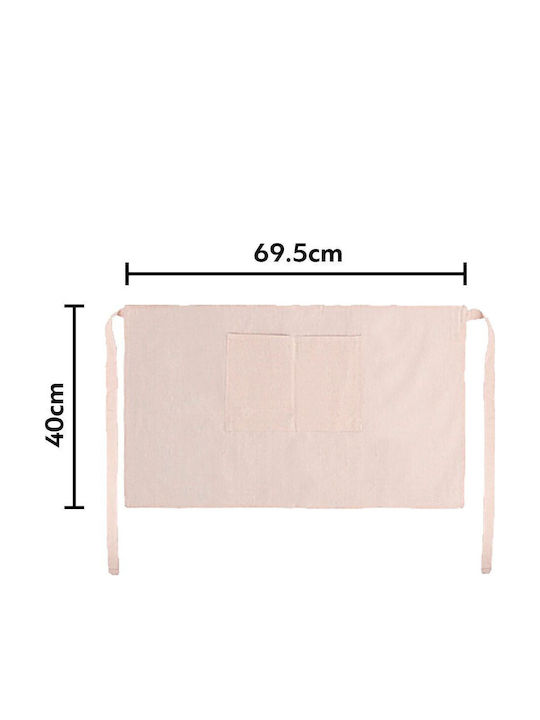 Koupakoupa Ποδιά Κουζίνας Ροζ 40x69.5cm KP_32651_apron-waist-linen
