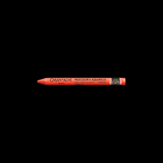 Caran D’ache Κραιγιον Κερινο Ακουαρελας Neocolor Ii Vermilion Κοκκινο 10 Τεμαχια