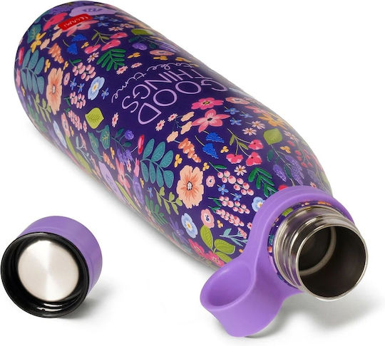 Legami Milano Bottle Thermos Stainless Steel / Plastic 800ml Purple