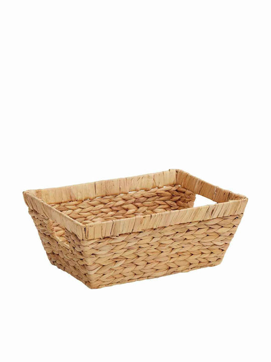 vidaXL Set of Decorative Baskets Straw with Handles Brown 38x28x15cm 2pcs
