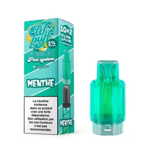 Liquideo Ηλεκτρονικό Τσιγάρο μιας Χρήσης Fresh Mint 2ml 20mg Πράσινο