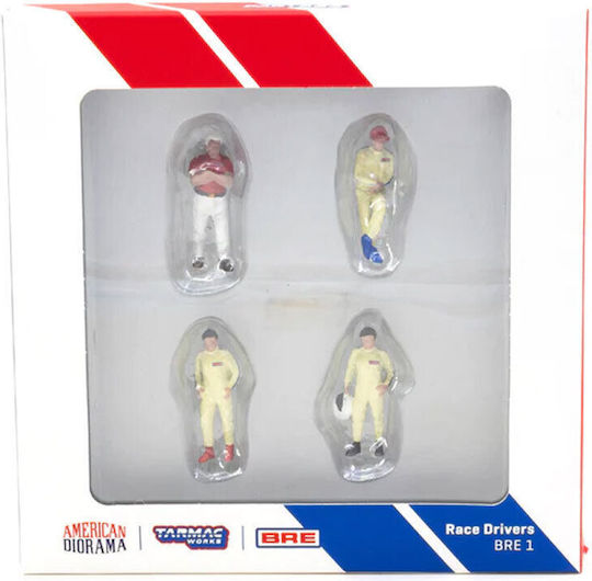 Tarmac 1/64 Rennfahrer Brock Racing Enterprises Figuren